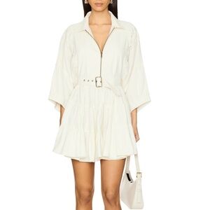 Revolve free people Hampton mini dress in ivory